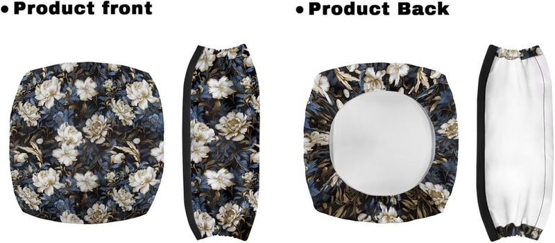 LedBack Vintage Floral Walker Accessories 3 Piece Set Rollator Walker Seat and Backrest Covers, Walker Storage Bags Lightweight Rollator Seat Cushion Covers and Organizer Bag - Image 2